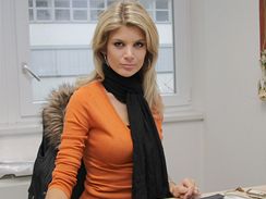 esk Miss 2009 Iveta Lutovsk v redakci iDNES.cz 