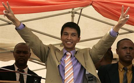 Nov madagaskarsk prezident Andry Rajoelina (18. bezna 2009)
