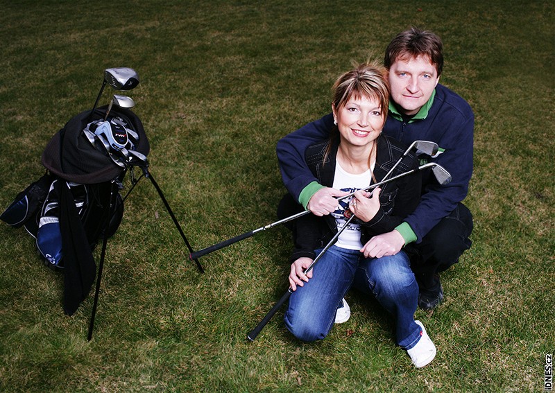 Alena Bosáková a Jaromír Bosák - "golfové manelství" 