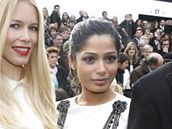 Claudia Schifferov a Freida Pinto