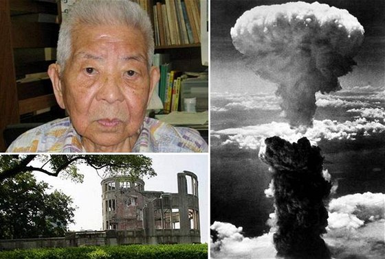 Tsutomu Jamagui, výbuch v Nagasaki a Atomový dóm v Hiroim