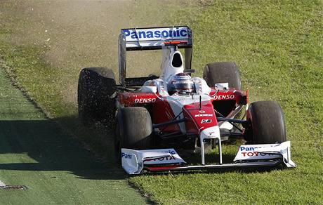 Ani vynikající kvalifikant Trulli nedokázal Toyotu posunout k vítzství.