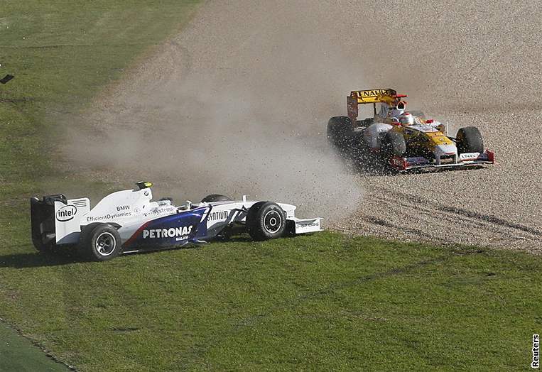 Heidfeld (vlevo) a Alonso