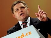 Slovensk premir Robert Fico na sjezdu SSD (21. bezna 2009)