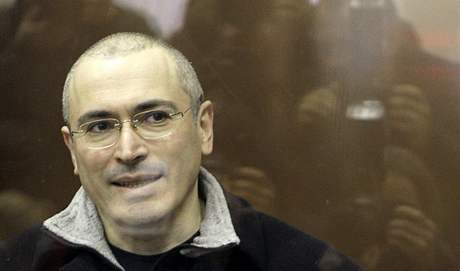 Michail Chodorkovskij u soudu v Moskv (31. bezna 2009)