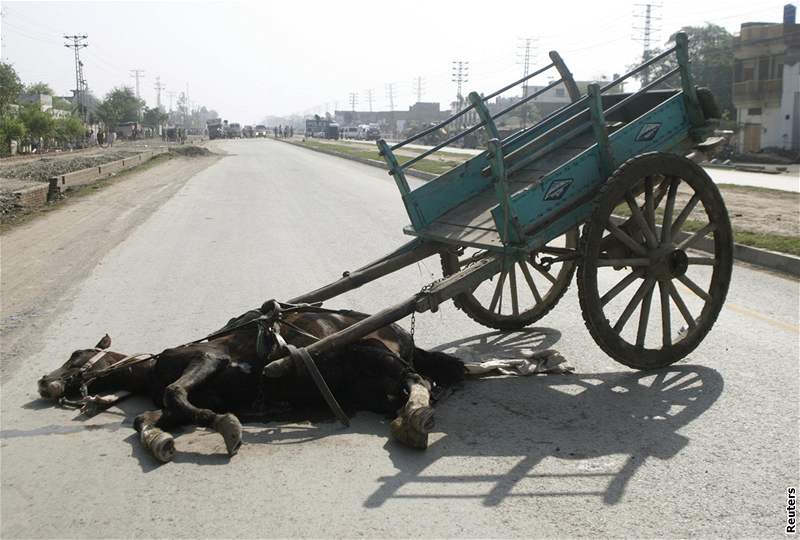 Stelbu v policejním výcvikovém stedisku v pákistánském Láhaur nepeil ani k jdou poblí centra. (30. bezna 2009)