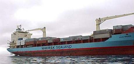 Nákladní lo Maersk Alabama, kterou unesli somáltí piráti.