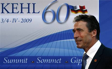 Anders Fogh Rasmussen na summitu NATO (3. dubna 2009)