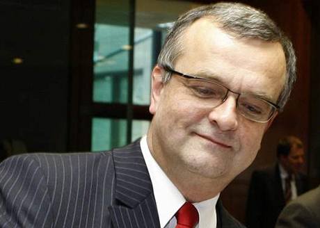 Miroslav Kalousek bhem setkání ministr financí EU. (20. ledna 2009)