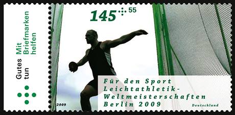 Pamtn znmka k atletickmu mistrovstv svta v Berln 2009.