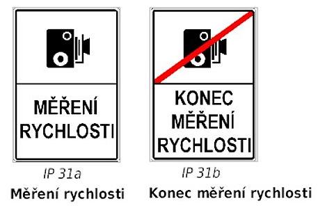 Podoba znaek Mení rychlosti a Konec mení rychlosti.