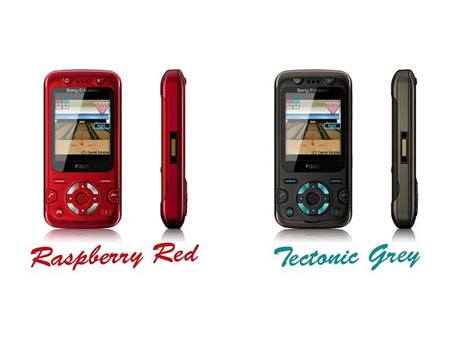 Sony Ericsson F305 Raspberry Red a Tectonic Grey