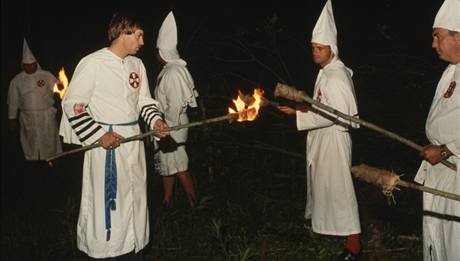 Obad rasistick organizace Ku-Klux-Klan