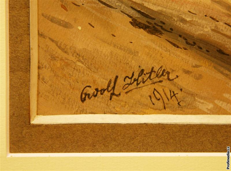Podpis Adolfa Hitlera na jednom z jeho dl