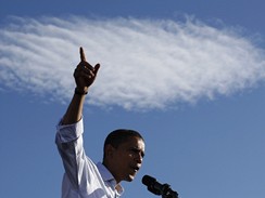 Pulitzerova cena 2008 - snmek ocennho fotografa Damona Wintera z volebn kampan Baracka Obamy