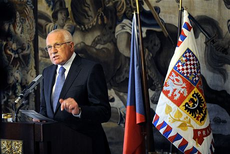 Václav Klaus reaguje na schválení Lisabonské smlouvy v Senátu (6. kvtna 2009)