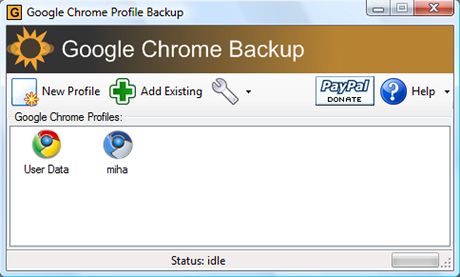 Google Chrome Backup