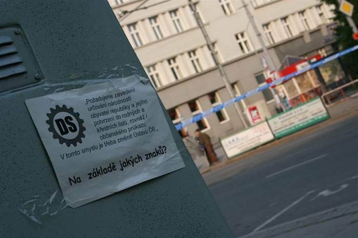 Antifaistické nápisy v Brn