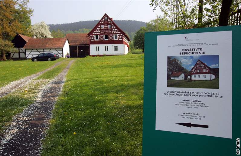 Chebský hrázdný statek Milíkov .p. 18 je novou turistickou atrakcí