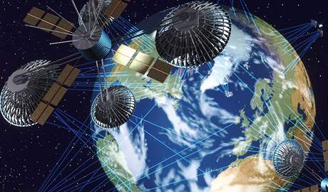 Gruzie se na provozu dohodla s francouzským Eutelsat, jedním z nejvtích poskytovatel satelitního vysílání na svt. (Ilustraní foto)