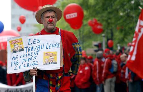 V Bruselu demonstrovaly desetitisíce lidí proti hospodáské krizi