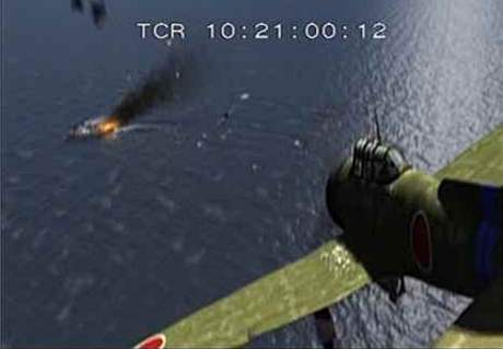Nálet japonského bombardéru na letadlovou lo Hornet