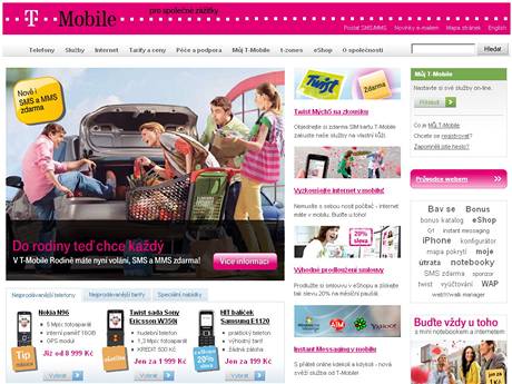 Web operátora na adrese www.t-mobile.cz byl dnes nedostupný