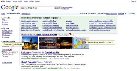 Google nvrhy souvisejcch dotaz