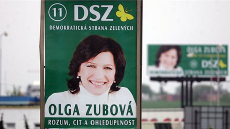 Billboardy s Olgou Zubovou