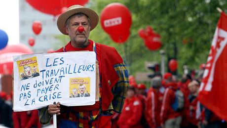 V Bruselu demonstrovaly desetitisíce lidí proti hospodáské krizi