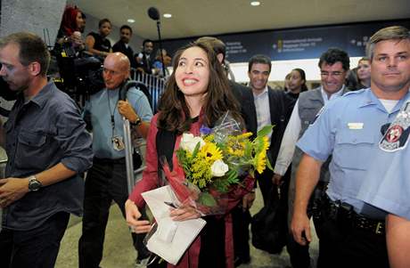 Americká novináka Roxana Saberiová po návratu do USA z Íránu, kde byla ti msíce za míemi
