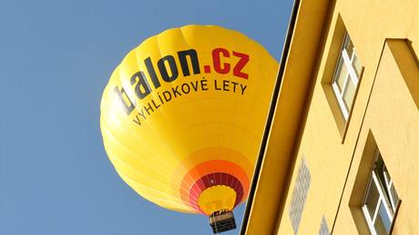 Kest balon na brnnské Kraví hoe - hereka Jana Musilová z Mstského divadla Brno