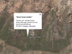 Pracujte rychleji a lpe - Severn Korea v Google Earth