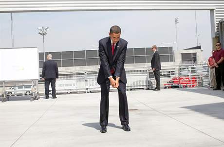 Americk prezident Barrack Obama trnuje golfov vih, kde se d.