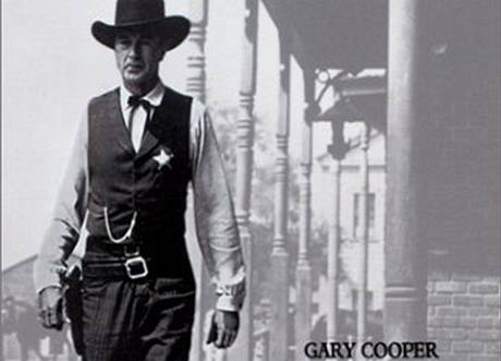 Gary Cooper jako erif ve westernu V prav poledne