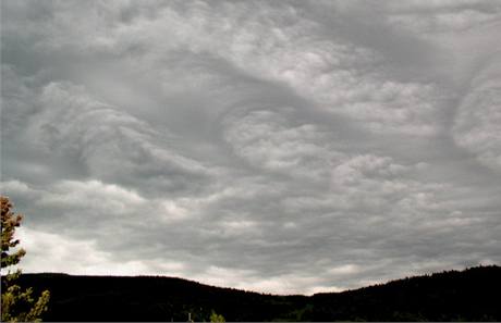 Neobvykl oblanost nad eskem - Jesenk, kvten 2006