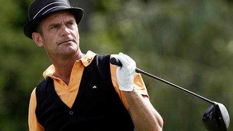 Jesper Parnevik a jeho klobouk.