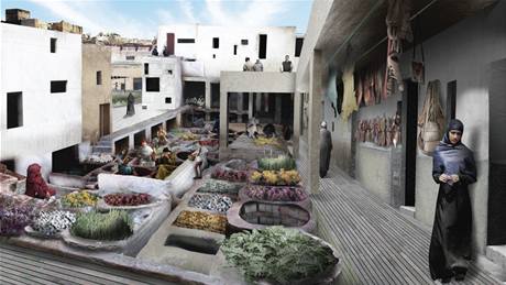 Architekti chtjí ve Fezu v Maroku obnovit manufaktury na zpracování a barvení kí.