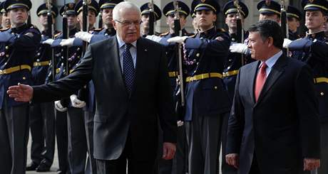 Jordánský král navtívil eského prezidenta letos v dubnu