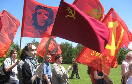 Komunistick prvod v Lidcch 12. ervna 2009.