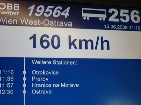 Railjet pi cest na 10. ronk veletrhu Czech Raildays