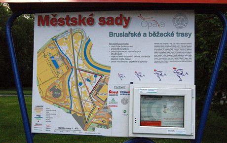 In-line stezka v Opav - Mstsk sady