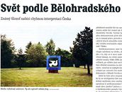 Svt podle Blohradskho, esej Erika Taberyho, Respekt . 25, 15. 6. 2009