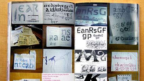 Frantiek torm: Eseje o typografii; ukázka stránek