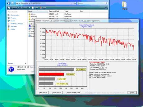 Asus W90 - test HDD