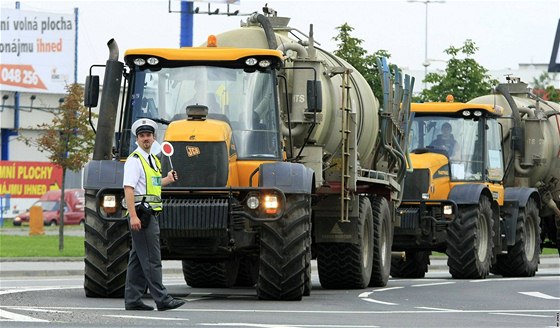 Protesty mohou vyvrcholit blokádou sklad etzc. Ilustraní foto