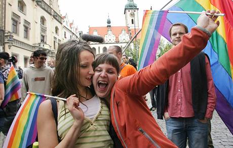 astnice festivalu Queer Parade v Tboe (20. ervna 2009)