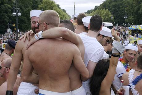 Demonstrace za prva homosexul v Berln