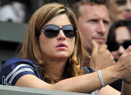 Miroslava Vavrinecov v hlediti bhem Wimbledonu