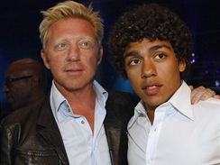Boris Becker se synem Noahem